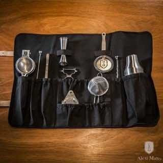 Imagen 6 de 6 de Estuche Porta Herramientas De Cocteleria Y Cocteleras