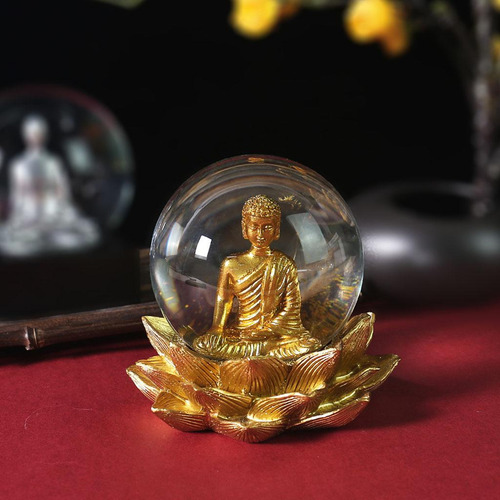 2x Estatua De Buda Figuritas Brillantes Escultura Yoga