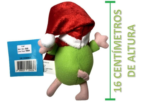 Imagem 4 de 5 de Edição Natal - Mini Boneco Pelúcia Porco George Pig Original