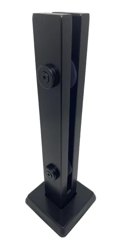 comprar 8 Coluna Torre Preta Guarda Corpo Inox 50 Cm 2 Furos