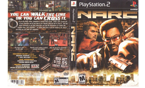 Narc Ps2 Playstation 2 Solo Portada Original De Repuesto