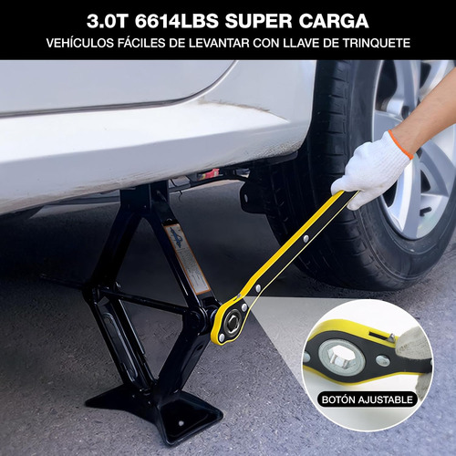 Kit De Gato Hidráulico Portátil Para Auto 3 Toneladas