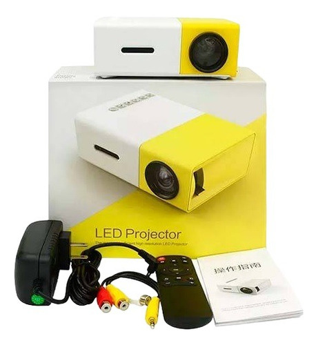 Mini Proyector Portátil Multimedia 1080hd - Amarillo 