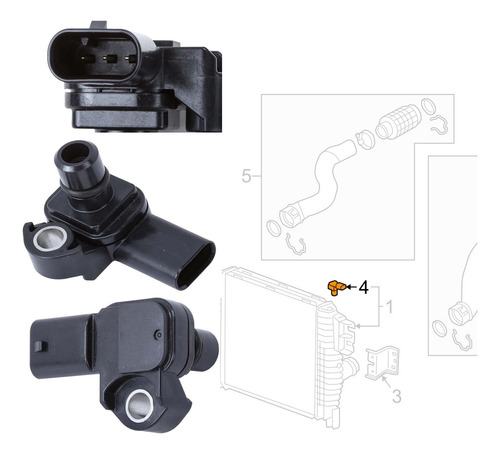 Sensor Aire Turbo Chevrolet Silverado 1500 2.7l 2019 Turbo