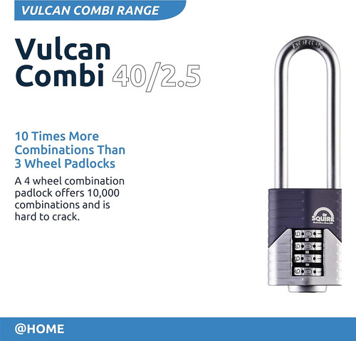 40/2.5 Vulcan Combi 40 2.5 Candado De Combinación, 40 ...