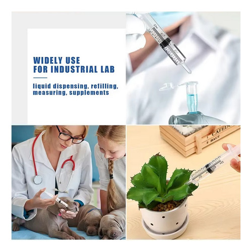 Kit Jeringa Plástico 5ml 10 Pzs Liquidos, Cocina, Mascota