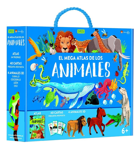 El Mega Atlas De Los Animales - 40 Cartas - 4 Animales 3d