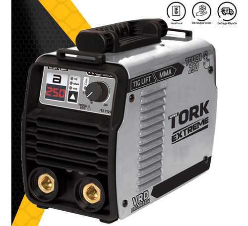 Inversora De Solda Tig/eletrodo 250a 220v Tork + Mascara