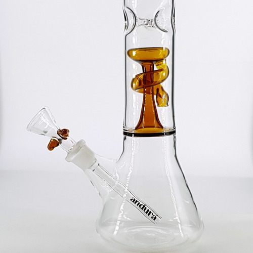 Imagem 5 de 6 de Andurá | Ice Bong De Vidro Com Filtro Espiral E Trava Gelo