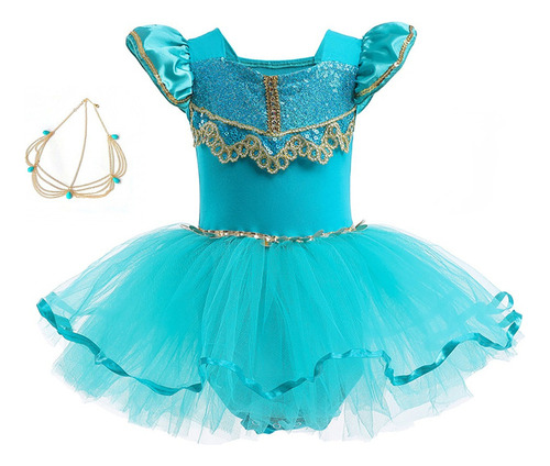 Disfraces De Jazmin Princess Estilo Ballet Para Niña Vestido