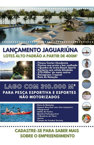 Imagem 14 de 20 de Lançamento Lago Da Barra 2 Condomínio Alto Padrão Lotes A Partir De 400m2 Lazer Completo - Te00081 - 68701572