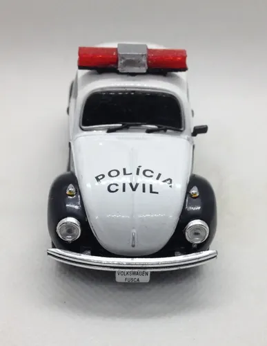 Carrinho Polícia Civil Estado De São Paulo - Fusca Vw 1:43