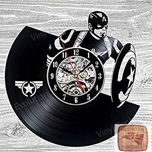 Reloj Corte Laser 0757 Capitan America Silueta