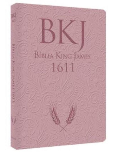 Bíblia King James 1611 Ultrafina Ampliada Luxo Rose