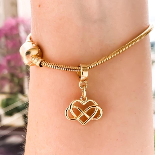 Imagem 1 de 1 de Pulseira Coração Infinito - Cd_1832