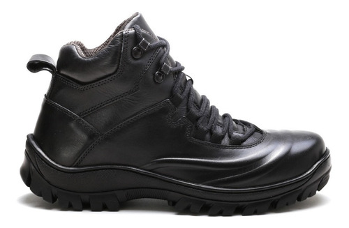 Bota Masculina Adventure Airsof Militar Segurança 100% Couro