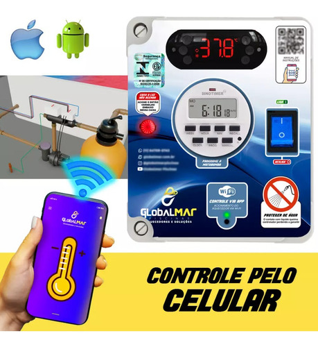 Aquecedor Quentíssimo P/ Piscinas Até 260m³ C Comando Wifi