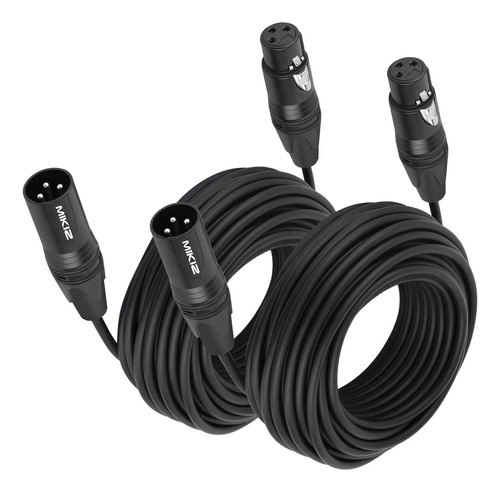 Cables Dmx De 50 Pies, 2 Paquetes De Cables De Iluminac...