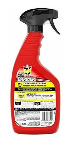 Raid Ant Y Roach Barrera Spray, Asesino Para Insectos Listad