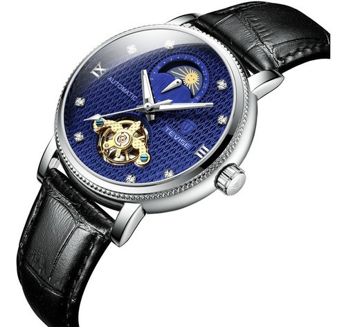 Reloj Tevise T612, Tourbillon Luminoso De Fase Lunar