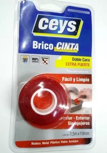 Cinta Doble Cara Ceys 19mm X 1.5 Mts