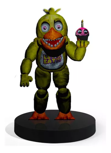 6 bonecos Five Nights at Freddy animatronic Fnaf linha Nightmare pequenos  10cm