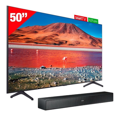 Combo One Box Samsung Tv 50 4k Smart Un50tu7000kxzl + Barra
