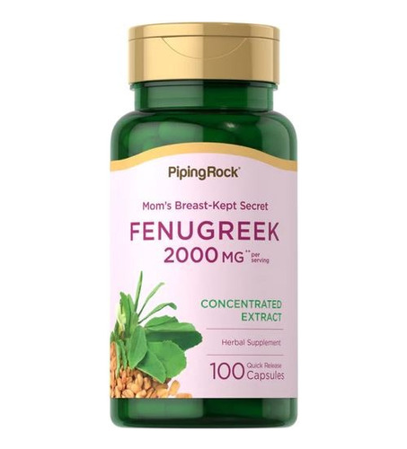 Fenugreek 2000 Mg Por Porción Fenogreco Ayuda Lactancia