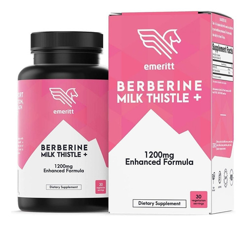 Berberine 1200 Mg Mejorado Con Cardo De Leche 90caps