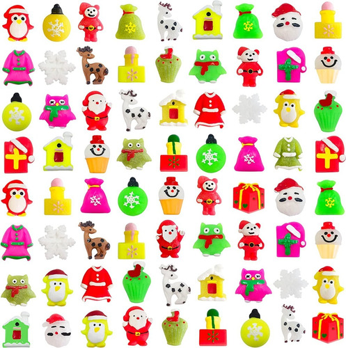 Pack Juguetes Antiestrés Navidad Mochi Squishy Toys 36 Pcs!!