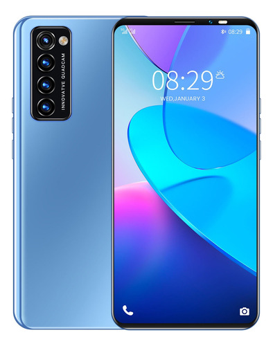 U Teléfono Inteligente Android Barato Reno4 Pro 5.8 Pulgadas Ram16gbgb Y Rom 1tb Azul