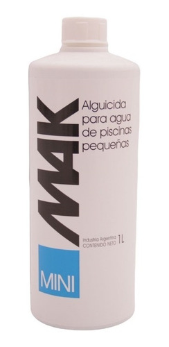 Mak Mini 1 L Alguicida Piletas Pequeñas Pelopincho Lona