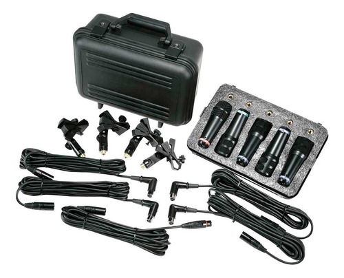 Set De Microfonos Bateria Peavey Pvm Dms Kit 5 C Cable Sale%