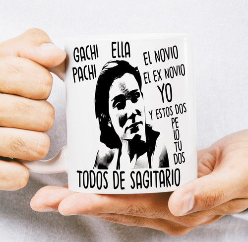 Diseño Tana Ferro Taza Gachi Pachi Sagitario Sublimar