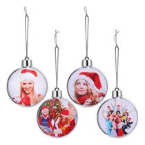 Comprar Boao 4 Piezas Navidad Photo Photo Ball Ornament Double -side