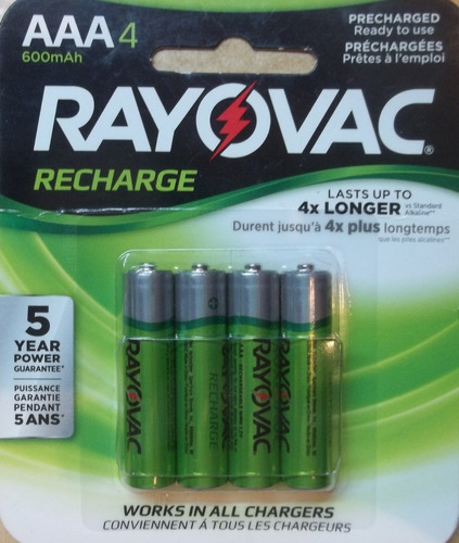 Pilas Recargables Triple A Rayovac