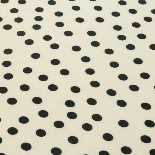 Tecido Viscolinho Poa Preto/branco 1,50m - 100% Viscose