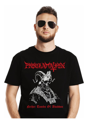 Polera Proclamation Nether Tombs Of Abbadon Metal Impresión