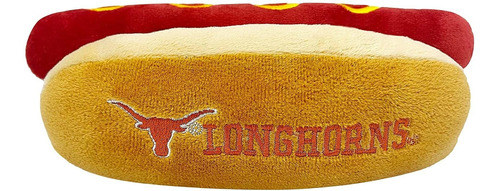 Pets First University Of Texas Hot Dog Toy