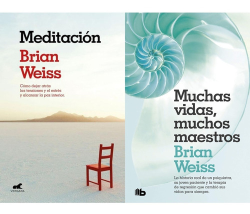 2 Libros Brian Weiss - Muchas Vidas Maestros + Meditacion
