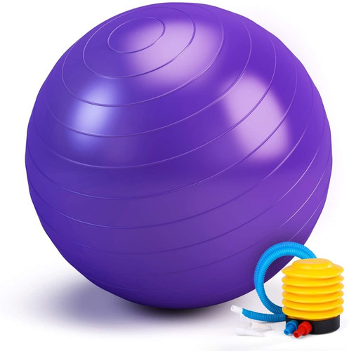 Pelota Balón Yoga Pilates 75 Cm Fitnes Terapia Con Inflador