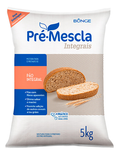 Farinha De Trigo Integral Pão Francês 5kg - Bunge