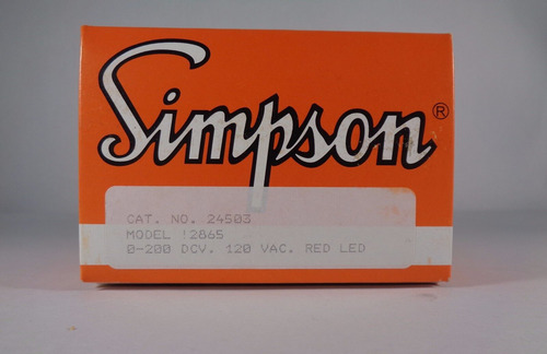 Simpson 24503 2865 - Digital Panel Meter 2800 Series 3-1 Ccf