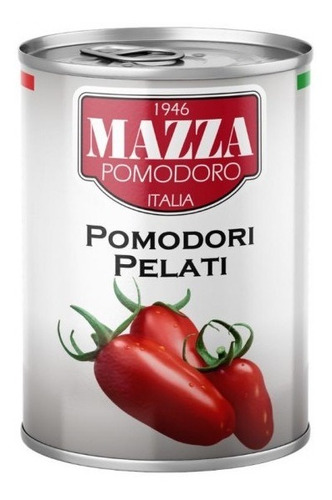 Tomate Pelado Mazza Pomodoro Pelati 400g Importado De Italia