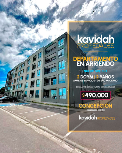 2d/2 Depto Nuevo Sin Uso En Concepción