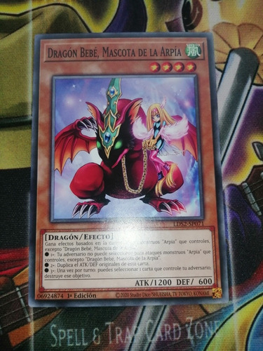 Dragón Bebé, Mascota De La Arpía Yugi-oh! Original Konami