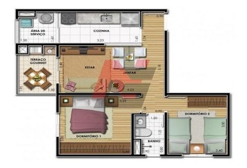 Imagem 11 de 12 de 08274 - Apartamento 2 Dorms, Vila Ester - Carapicuíba/sp - 8274