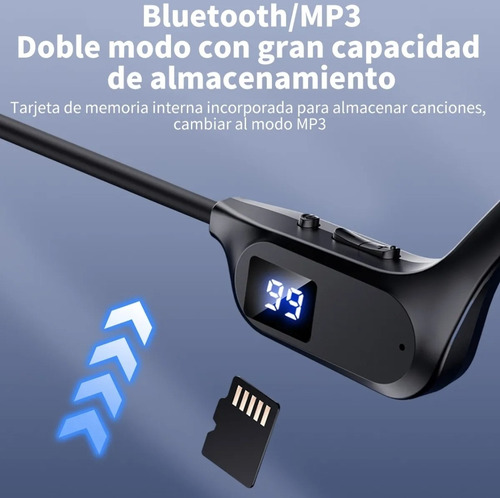 Auriculares A Prueba De Agua Para Entrenamiento Gym Negro