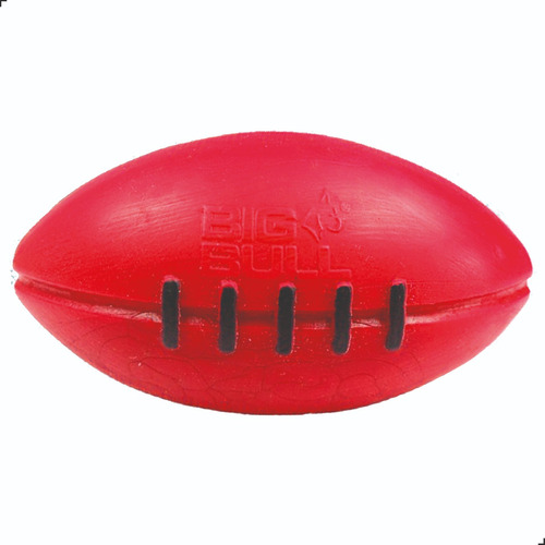 Brinquedo Mordedor Borracha Bola Futebol Americano Vermelha