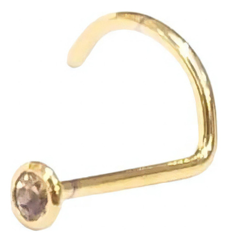 Piercing Nostril Gold Nose de acero con forma de punto de luz